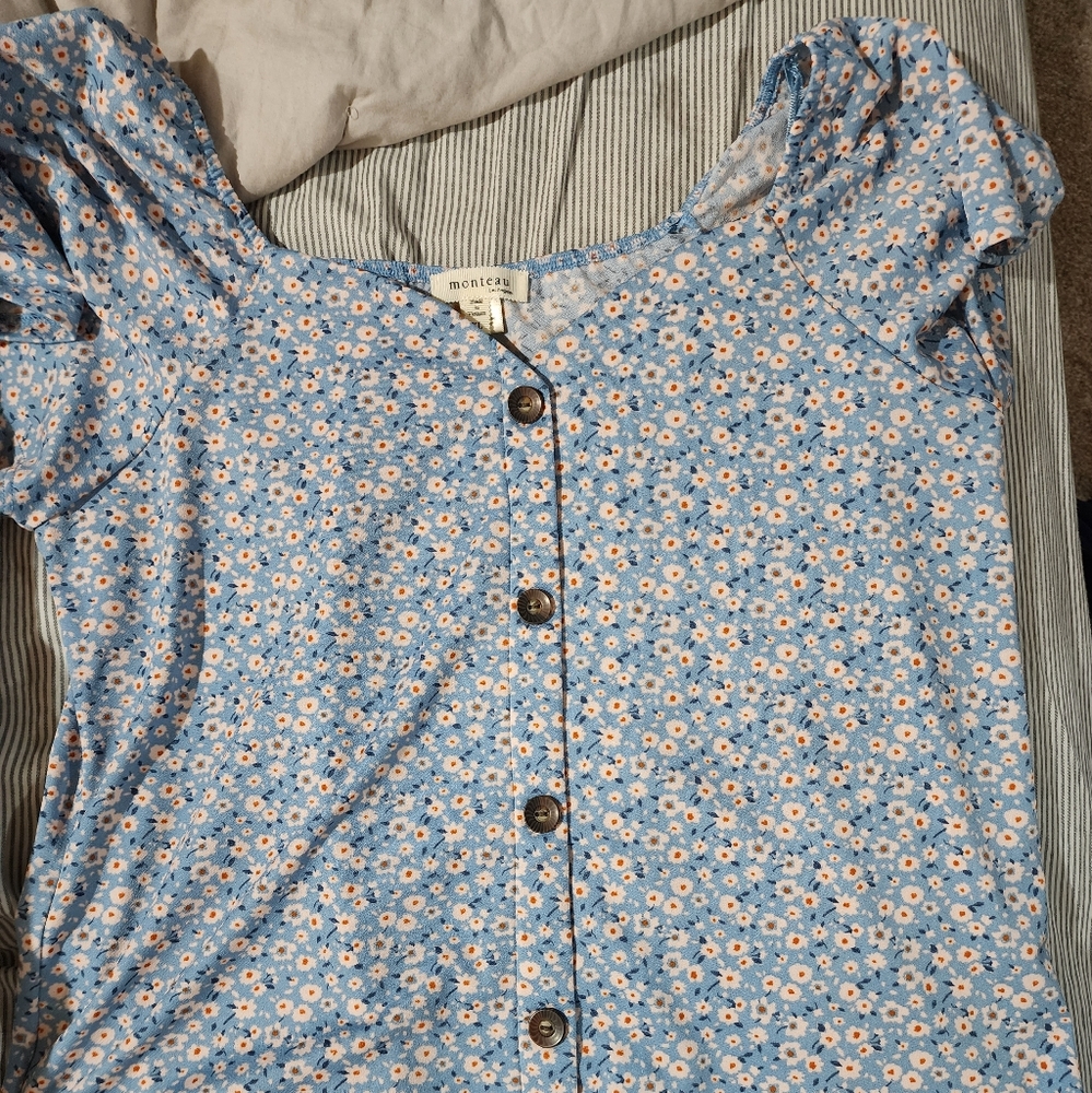 Womens off the shoulder  floral top